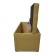 Puff with a lid and weighting, 800 × 400 × 420 mm, Bahama plus matting, yellow color