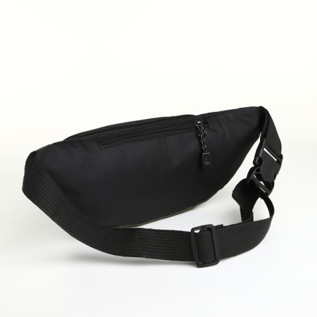 Lightning waist bag, 3 outer pockets, green/black color-3