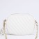 Bag Cross-Bodi with a zipper, white color