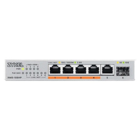 SyXEL XMG-105HP-EU0101F (L2) 5x2.5 Gbit/s 1SFP+ 4POE ++ 70W Unguided-1