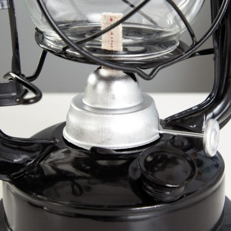 Kerosene lamp decorative black 14x18x30 cm risalux-4