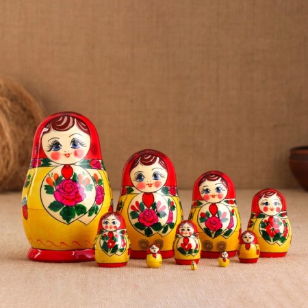 Nesting doll "Anyuta" 10 puppet