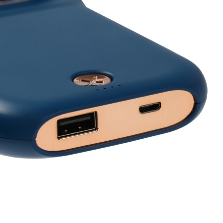 Portable F30 fan, Power Bank 3000 mAh, 3 modes, USB, folding, blue-9