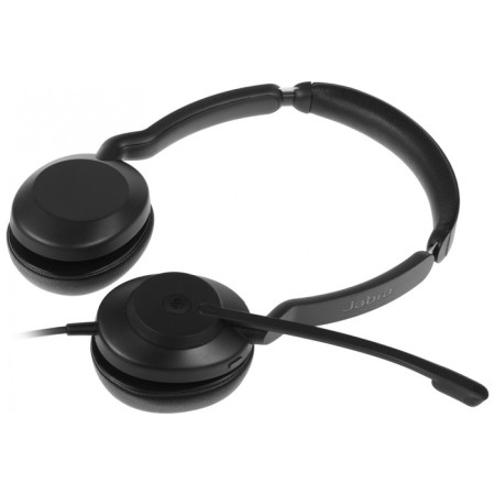 Headphones with a microphone Jabra Evolve2 30 SE black 1.5m Pavers USB headband (23189-999-979 107749-5
