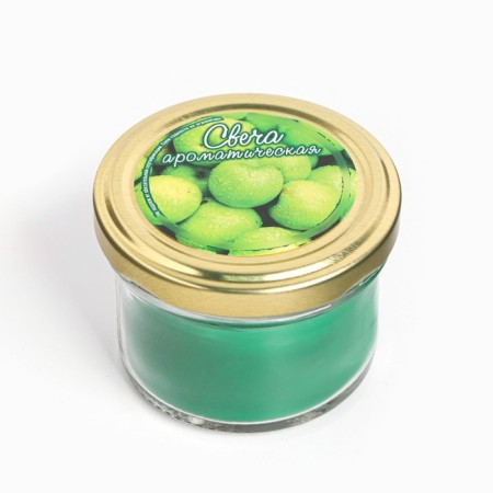Candle in the bank Aromatic "Paradise apple", 6x7 cm, 120 g-3
