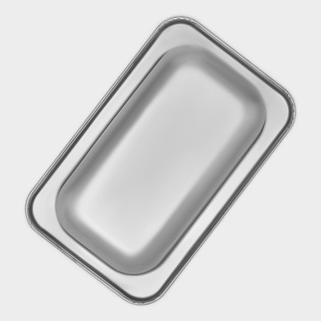 Gastrootiness 1/9 of stainless steel, 100 mm, 17.6 × 11.2 × 10 cm, thickness 0.8 mm-4