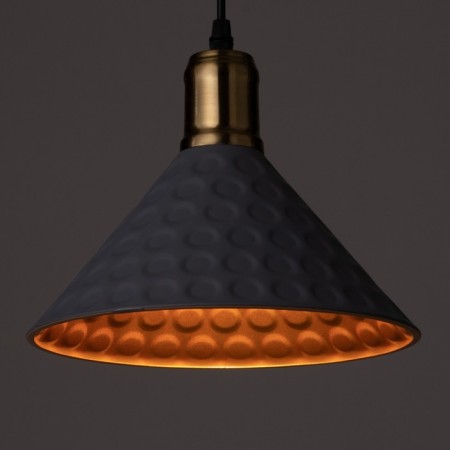 Bayerlux lamp "Cheka" E27 40W Gray-gold 24x24x17-117 cm-3