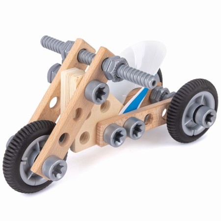 Game set for assembling motorcycles Hape "Designer in a suitcase"-5