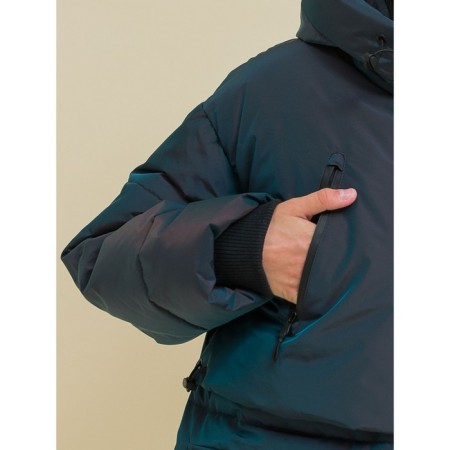 Coat for girls, height 110 cm, black color-18