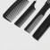 A set of combs, 10 items, in a case, black color