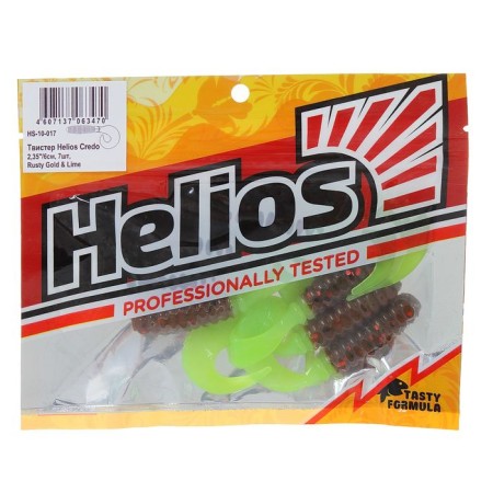 Helios Credo Rusty Gold & Lime Twizer, 6 cm, 7 pcs. (HS-10017)-1