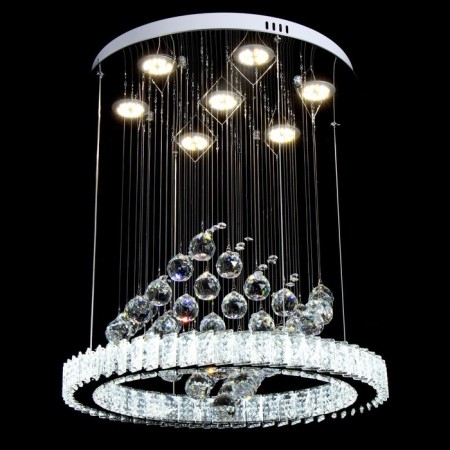 Svetlnik Cascade "Asfeya" 6xled chrome 50x50x65cm Bayerlux-4