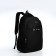 Male backpack on a zipper, a laptop compartment, a USB connector, a suitcase mount, black color is black