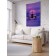 Decorative panel with photo printing “Aircraft in flight to sunset”, vertical, size 150x200 cm