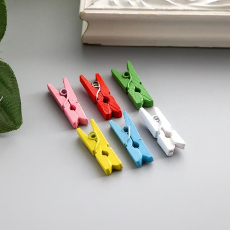 Decor for creativity wood "clothespin" 2.5 cm (set 30 pcs) 10.5x11.5 cm-2