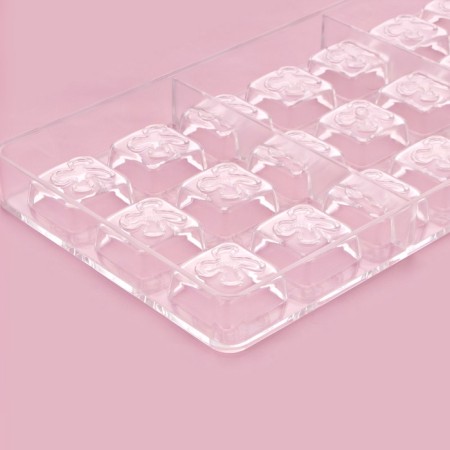 Konfinetta chocolate form "Clover", 27.5 × 17.5 × 2.5 cm, 21 cells (2.5 × 2.5 × 1 cm)-4