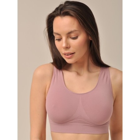 Female top on wide straps Top Shaper Spalla Larga, size 48, color dusty rose