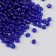 Glass beads 6/0 "Indigo" transparent 450 gr