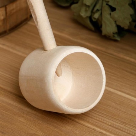 Banch for a bathhouse from linden 0.2l, 41 cm, "Dobroparov"-1