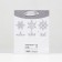 Laminated "snowflakes" 11.5 x 14.5 x 6 cm