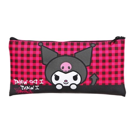 Penal soft, 1 compartment, 108 x 205 mm, flat, kuromi raspberry cage, PE 210 den-2