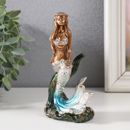 Polystone souvenir "Mermaid on the Wave" mix 7.8x5.2x13.5 cm-1