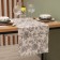 Black Flowers Table Table 40x149cm, 100% HL, sarzha 190 g/m2