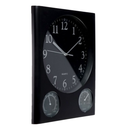 Wall-wall watches with thermometer and hygrometer, smooth move, 31.5 × 26 cm, d-22.5 cm-1