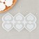 Silicone Mold for candies and chocolate "Heart", 6 × 4.5 cm, Color transparent