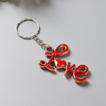 Browler plastic for metal "Love inscription with heart" MIX 3x4.7 cm-2
