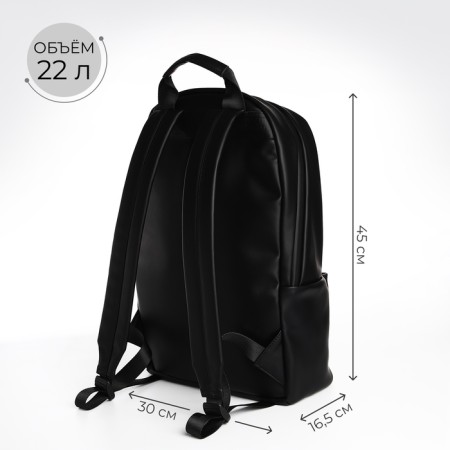 Male backpack on lightning, Textura, black color-1