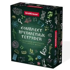A set of subject notebooks of 48 sheets, 12 pieces, Erichkrause 