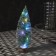 LED figure "Christmas tree with garland", 8.5 × 28 × 8.5 cm, plastic, batteries LR41x2, glow of multi