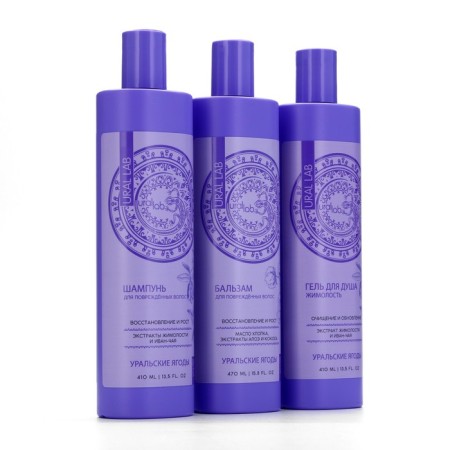 Hair balm balp oil, aloe and coconut extract, recovery and height, 470 ml, Ural Lab-8