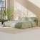Lovelife linen Duet Texture: Green, 143x215CM-2ST, 230x240cm, 50x70cm-2pcs, microfiber, 110 g/m2