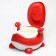 Children's pot "Dinosaurus", red color