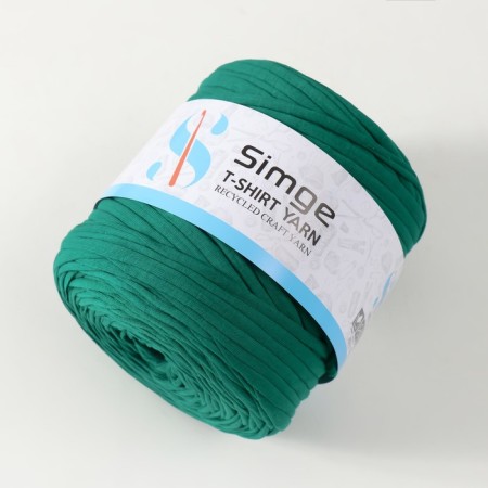 Knitted yarn secondary 90% cotton, 10% p/e, 100m/450 ± 50 g (emerald) mix-2