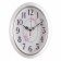 Watching clock, interior "bouquet", silent, 29.5 x 38.5 cm, white