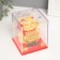 Plastic pendulum "Yellow manei-nako with kittens and gold" 8x8x8.2 cm