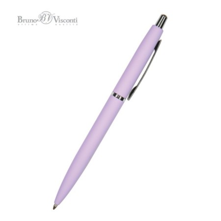 Automatic ball handle, 1.0 mm, BrunovisConti San Remo, blue rod, metal case Soft Touch Lilac, in case-2