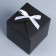 Gift folding box, packaging, “black”, 12 x 12 x 12 cm