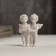 Polystone souvenir "Snow -white angels with the book" 5.7x4.4x3.3 cm