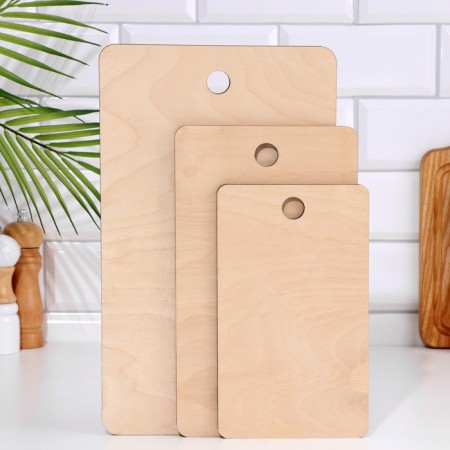 Set of cutting boards "rectangle" 3 pcs-1