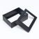 Folding box "Black", with a window 21 x 15 x 7 cm