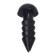 Rifle eyes with plugs, set of 50 pcs., Size 1 pc. - 0.6 cm, black color