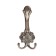 Hook furniture tundra TKT005, three -rod, copper, 4 pcs TMP