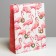 Laminated vertical "New Year Flamingo", l 31 x 40 x 11.5 cm, New Year