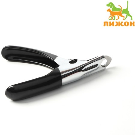 Gilotine clawerus with a rubberized handle, a hole of 7 mm, black