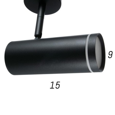 Lamp 1596/1bk LED 20W 4000k black 16.8x7.9x19.2 cm-5