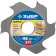 Disk cutter of the bison 36970-100, for lamella cutter, 6 teeth, 100 x 22 mm